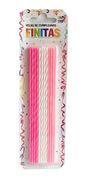 Velas finitas 17cm x 24u.