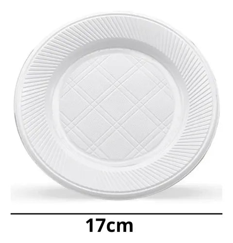 Plato plástico 17cm x 50u.