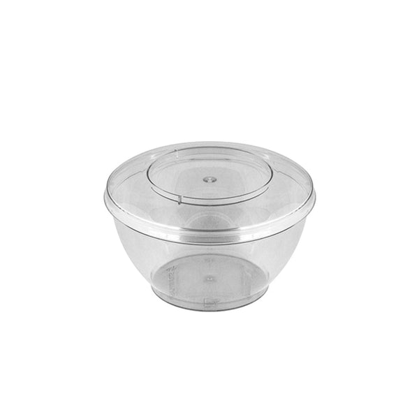 Pote plástico redondo con tapa PS x 10u.