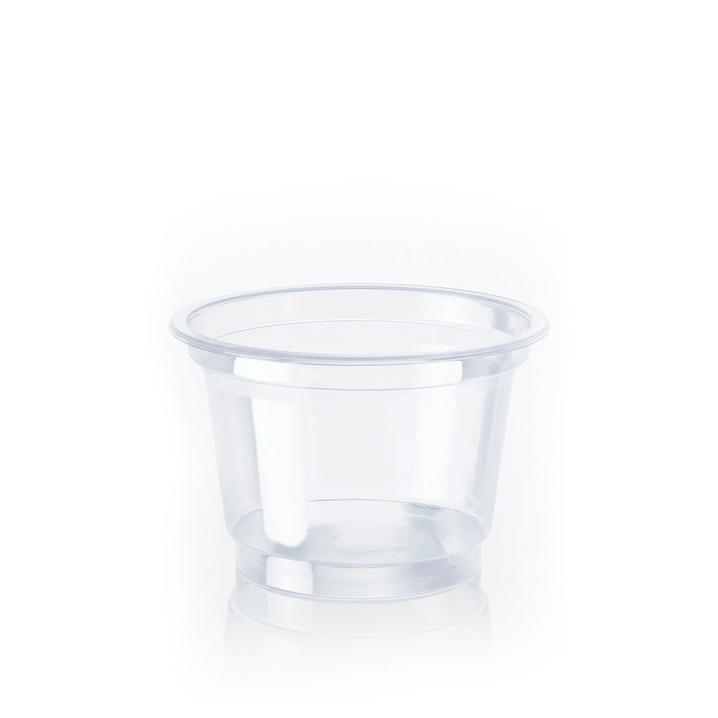 Pote plástico cristal 100/180cc x 50un.