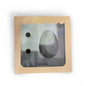 Caja con visor medio huevo 19x19x10cm x 25un.