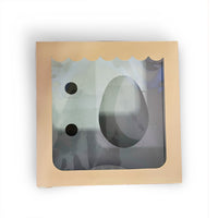 Caja con visor medio huevo 19x19x10cm x 25un.