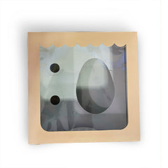 Caja con visor medio huevo 19x19x10cm x 25un.