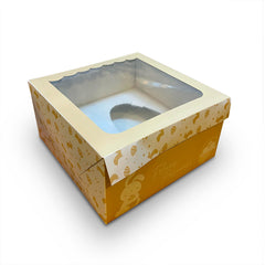 Caja con visor medio huevo 19x19x10cm x 25un.