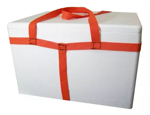 Conservadora blanca 36x19x36cm con manija x 1u.