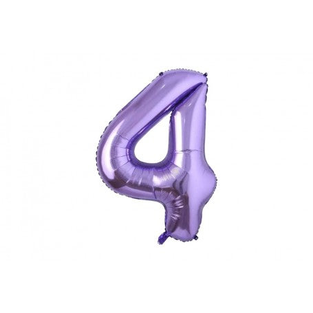 Globo numero metalizado violeta 40cm x 1u.