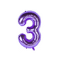 Globo numero metalizado violeta 40cm x 1u.