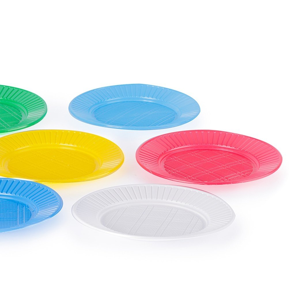 PLATOS PLÁSTICOS COLORES 17CM (x50u.) - CONSULTAR DISPONIBILIDAD