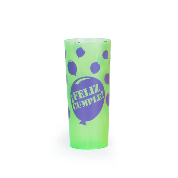 Vaso trago largo PP globo x 25u.