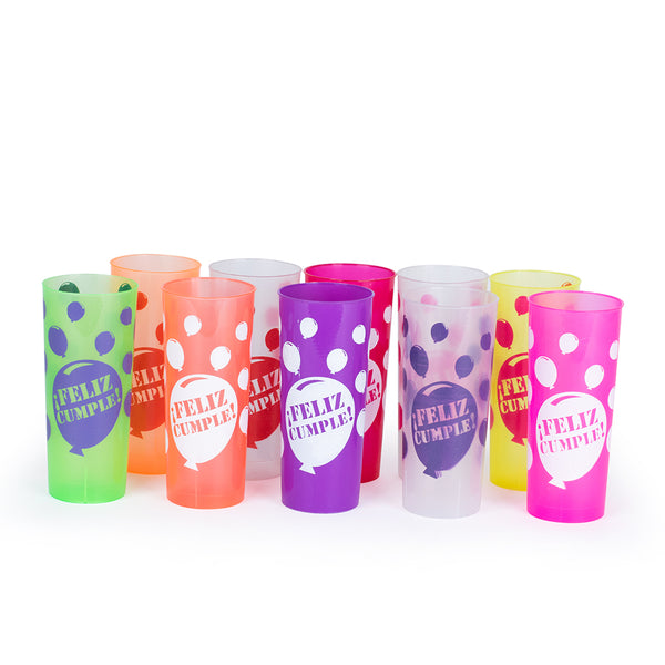 Vaso trago largo PP globo x 25u.