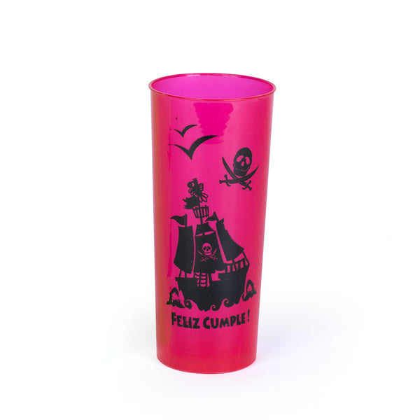 Vaso trago largo PP pirata x 25u.