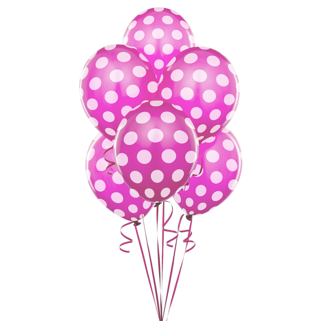 Globo impreso con lunares  12" x 12u.