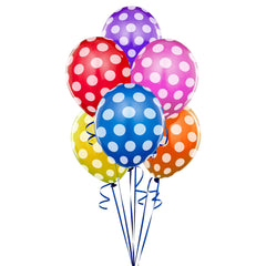 Globo impreso con lunares  12" x 12u.