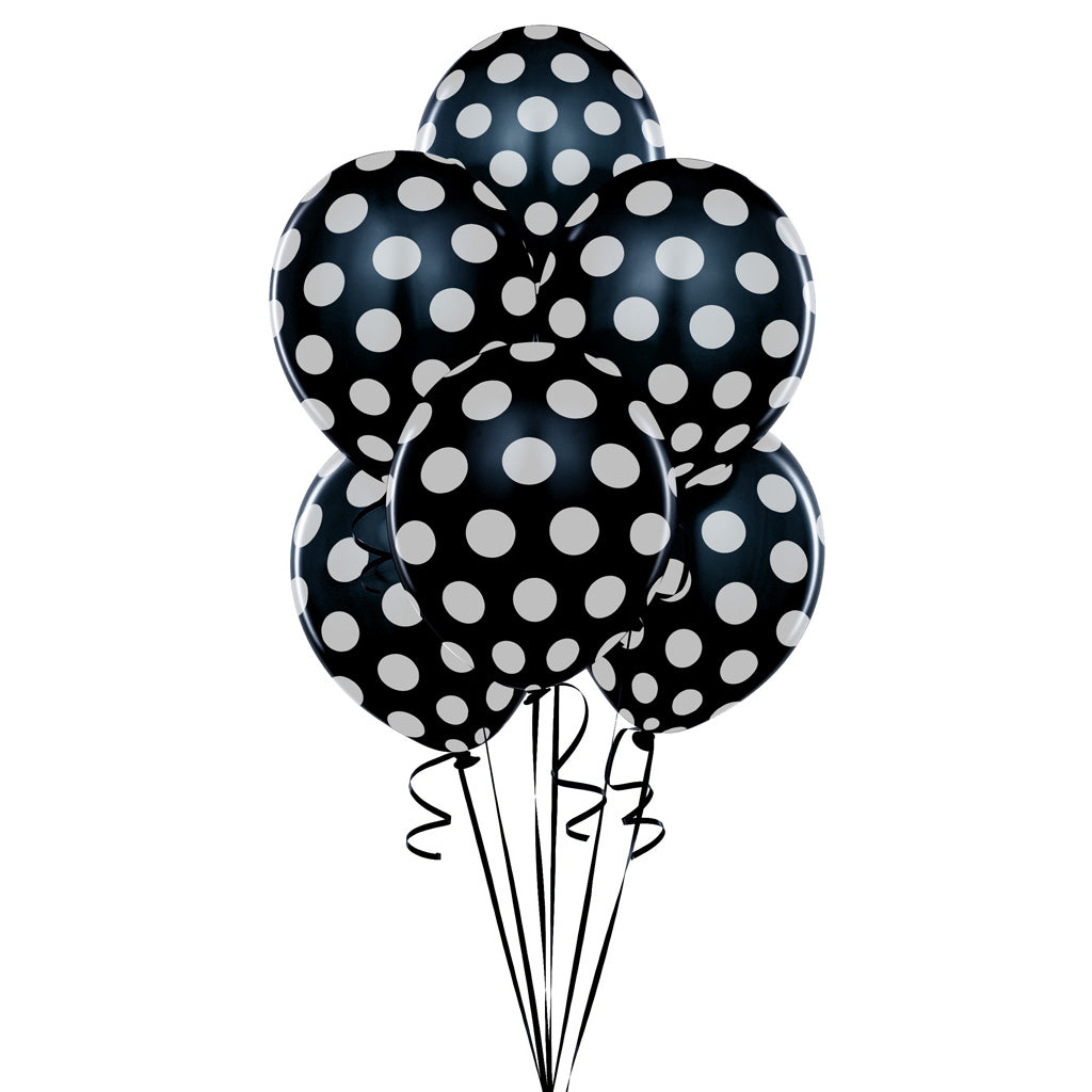 Globo impreso con lunares  12" x 12u.