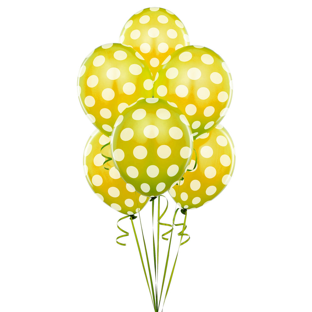 Globo impreso con lunares  12" x 12u.