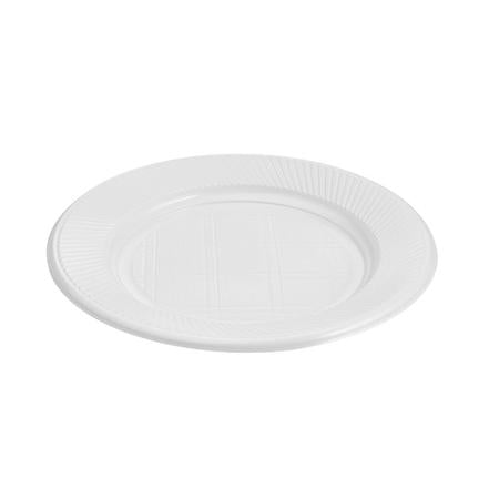 Plato plástico blanco 22cm x 50u.