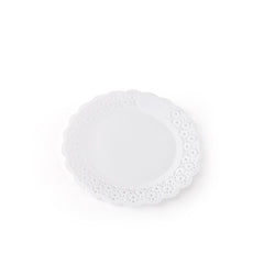 Plato blonda redondo x paq.