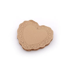 Blonda corazón 15cm x 100u.