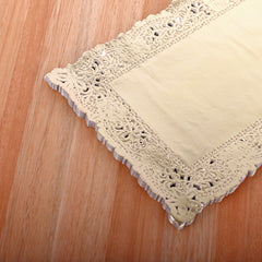 Blonda blanca rectangular calada x 100u.