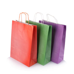 Bolsa papel con manija N°9 (25x13x33) x 10u.