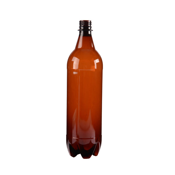 Botella 1lt PET cerveza ámbar x 5u.
