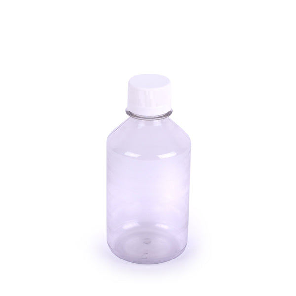 Botella 70cc PET fármaco con tapa x 12u.