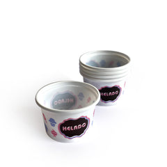 Pote helado plástico 1/4kg x 50u