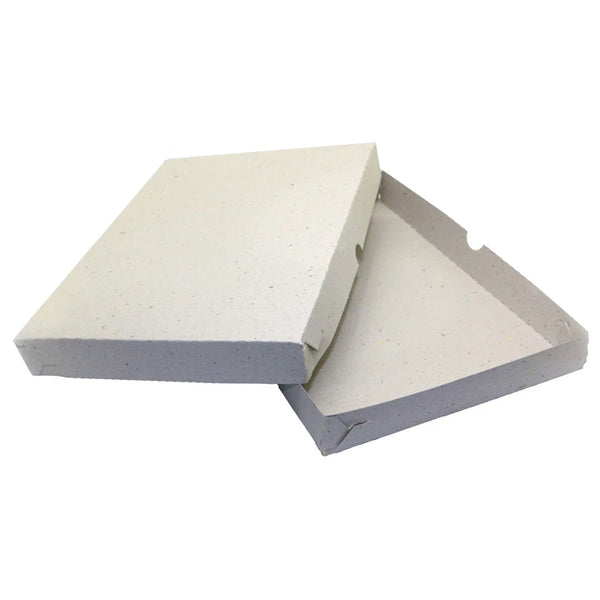Caja media pizza gris x paq.
