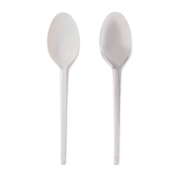 Cuchara postre blanca PS x 50u.