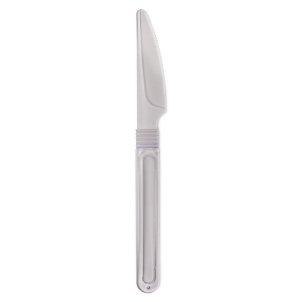 Cuchillo plástico reforzado cristal x 50u.