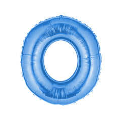 Globo número metalizado 40cm celeste x 1u.