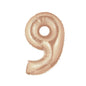Globo número 40cm metalizado champagne gold x 1u.
