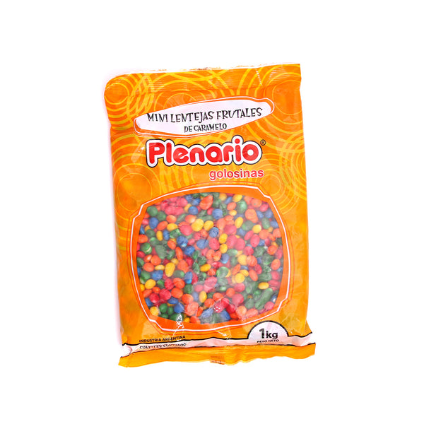 Lenteja mini de caramelo frutal x 1 Kg