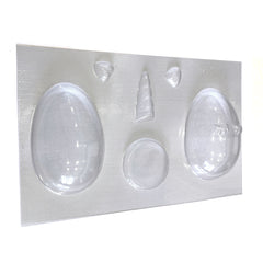 Molde huevo de pascua formas x 10u.