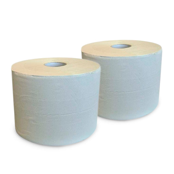 Papel limpieza bobina industrial blanca x 2u.