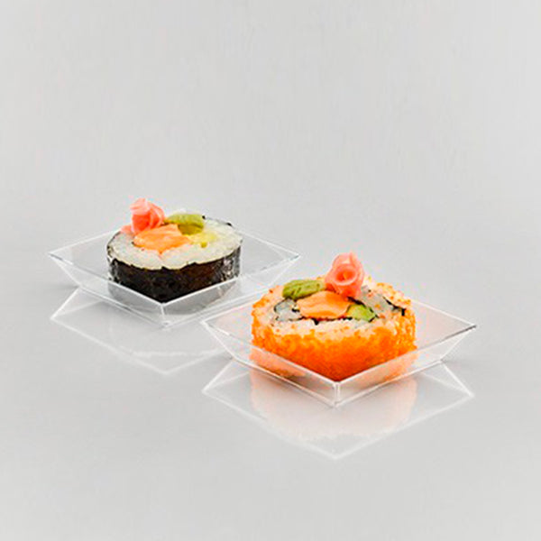 Petite plato cuadrado x 24u.