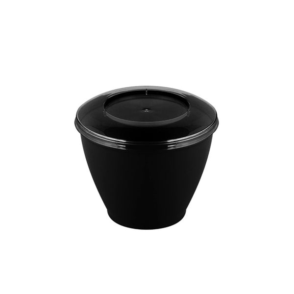 Pote plástico 150ml con tapa PS x 10u.