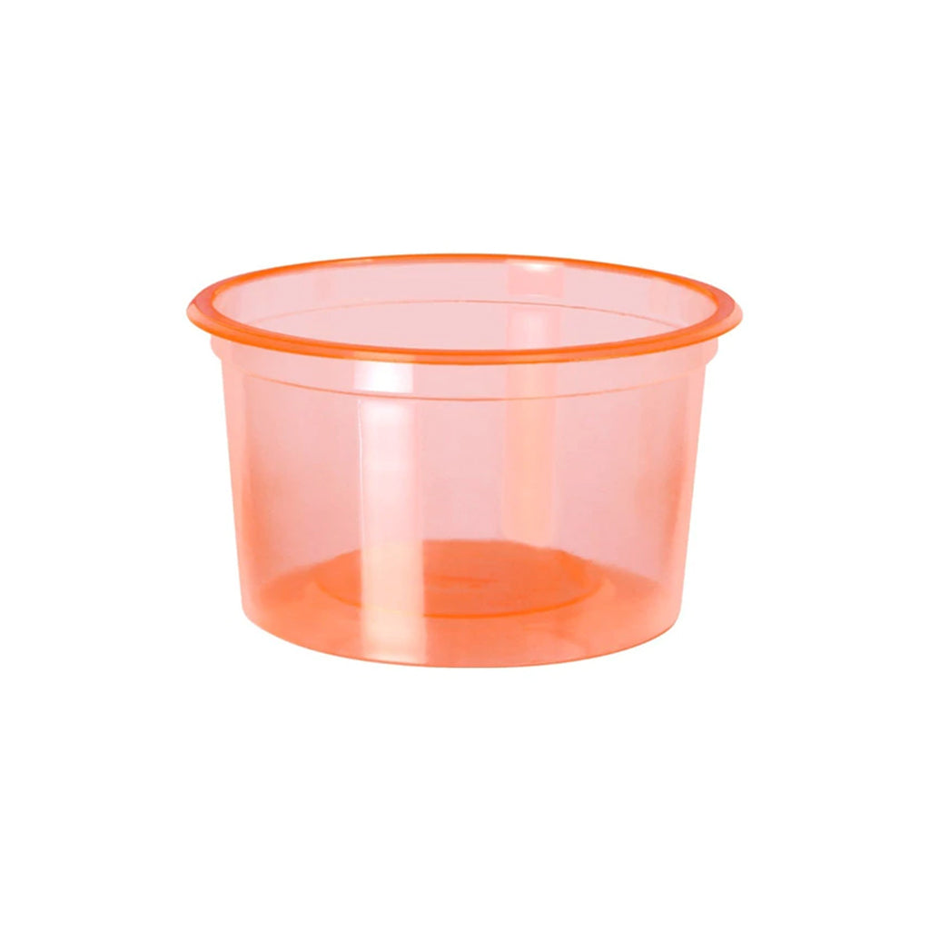 Pote plástico 300ml naranja PP x 50u.