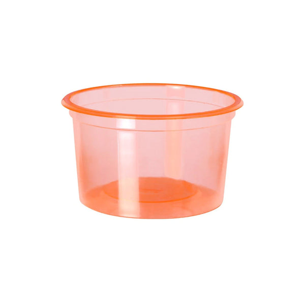 Pote plástico 300ml naranja PP x 50u.