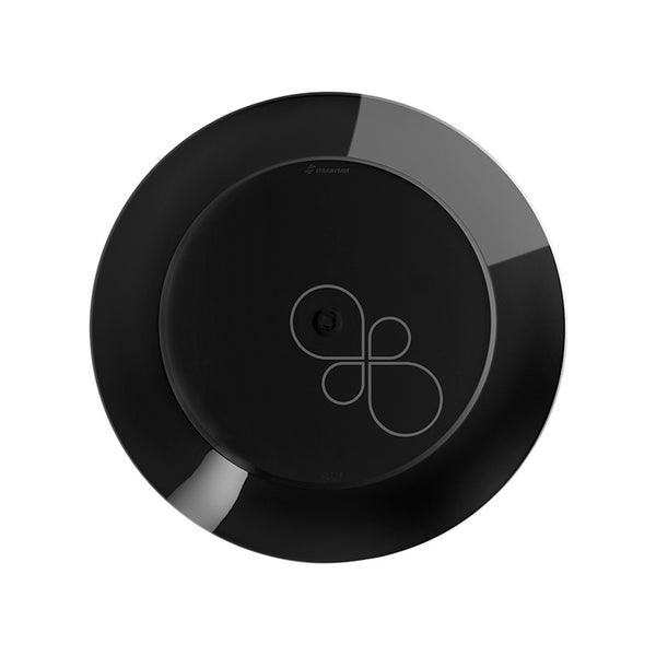 Plato redondo PS negro x 10u.