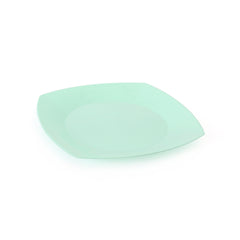 Plato plástico cuadrado 22x22cm x 10u.