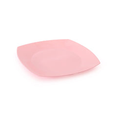 Plato plástico cuadrado 17x17cm x 10u.