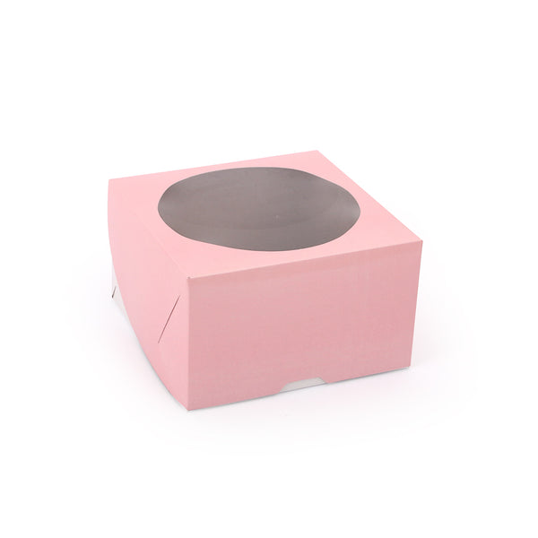 Caja mini torta con visor x 25u.