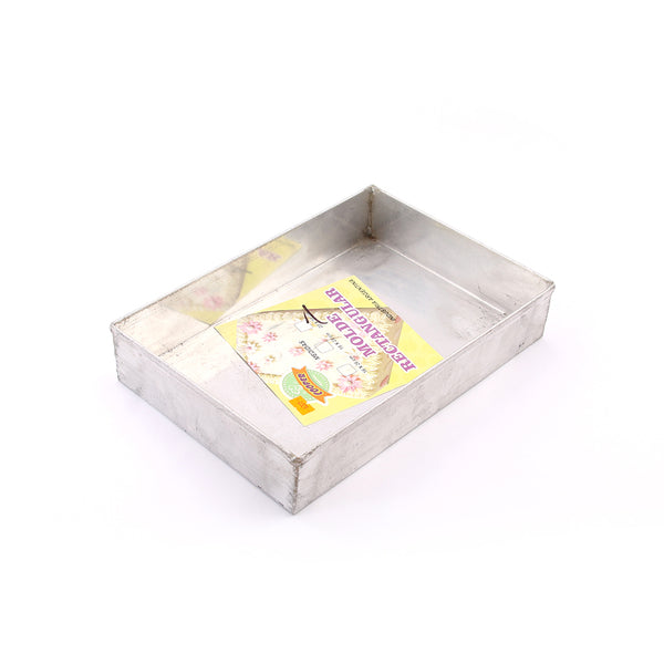 Molde aluminio rectangular x 1u.