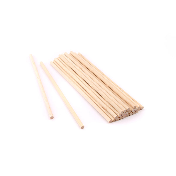 Palito cilindrico 200x6mm x 100u.