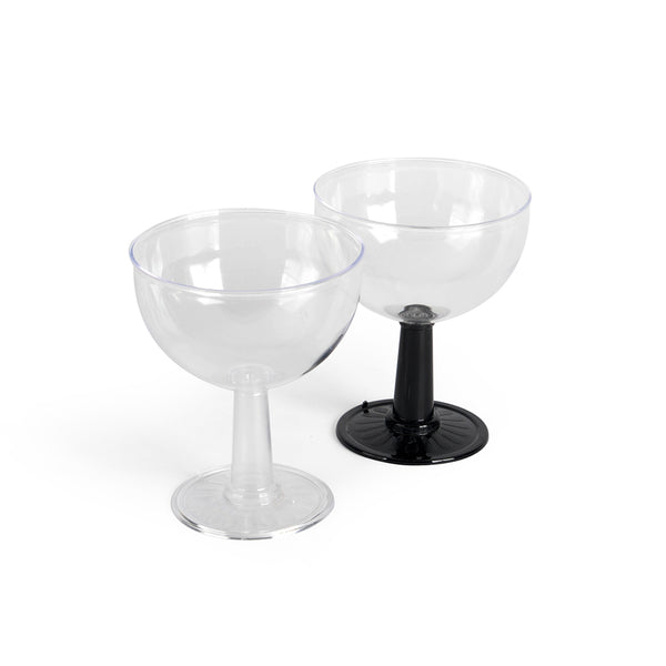 Copa champagne pie alto x 6u.