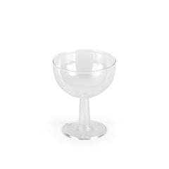 Copa champagne pie alto x 6u.