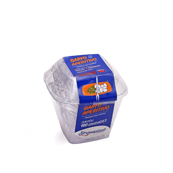 Tenedor aperitivo cristal pote x 180u.
