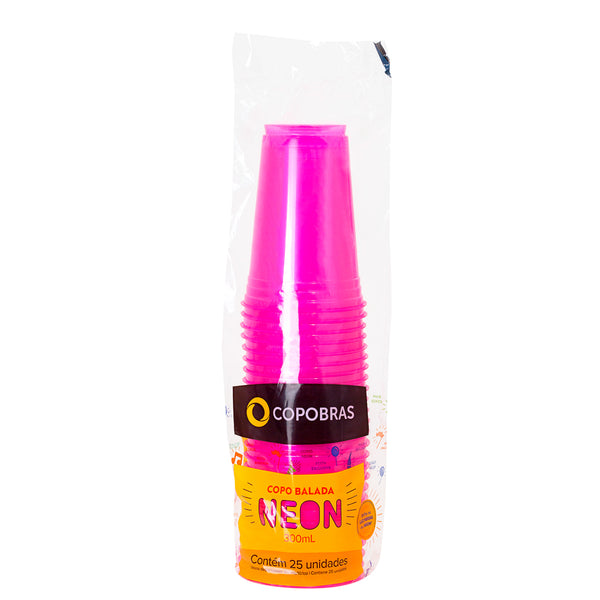 Vaso neon 300ml x 25u.