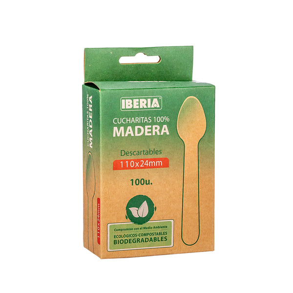 Cucharita madera bio x 25u.